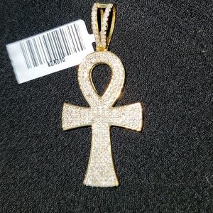 Ankh Diamond cross Pendent Only!!